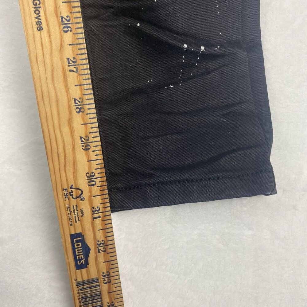 Kloud 9 Jeans Size 30/32 Black Painted Studded Design Streetwear Pockets Casual - Picture 8 of 16